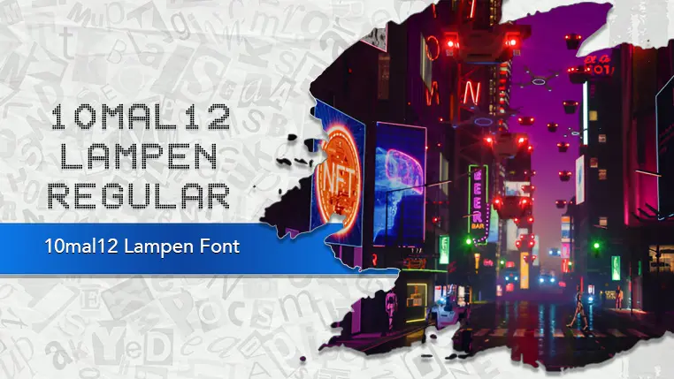 10mal12 Lampen Font