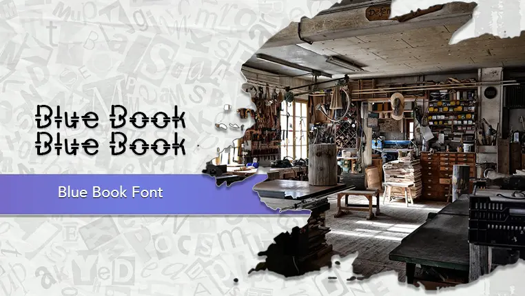 Blue Book Font