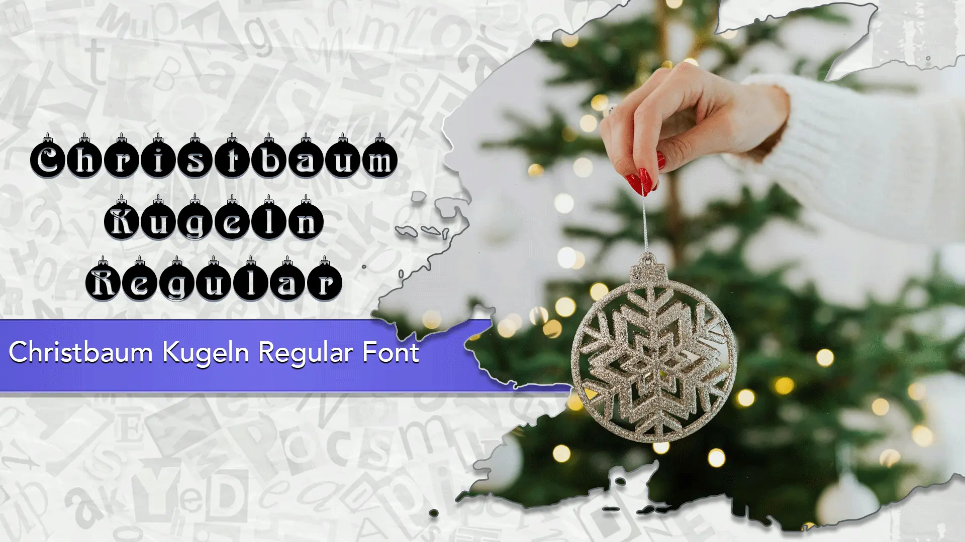 Christbaum Kugeln Font