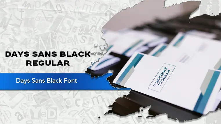 Days Sans Black Font