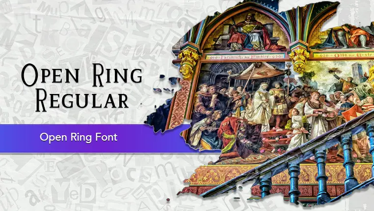 Open Ring Font