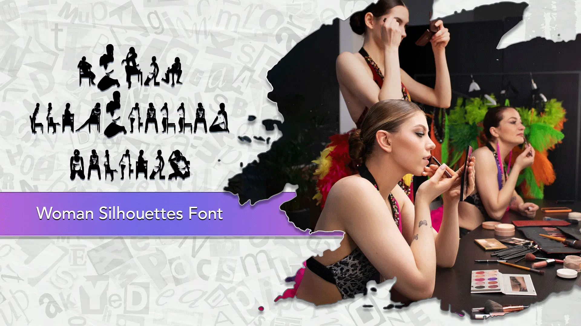 Woman Silhouettes Font