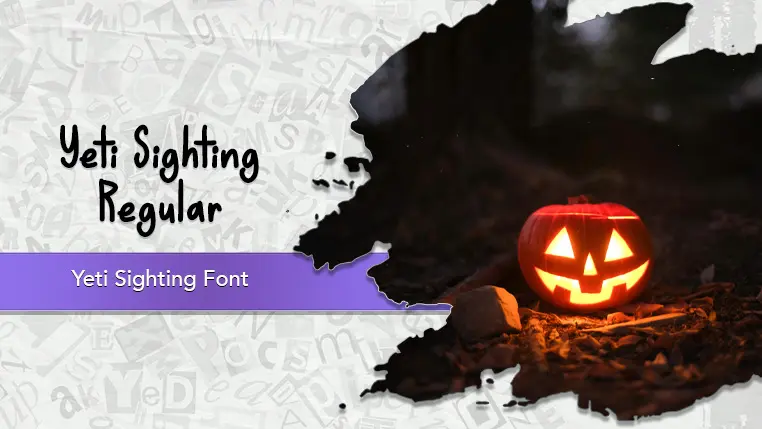 Yeti Sighting Font